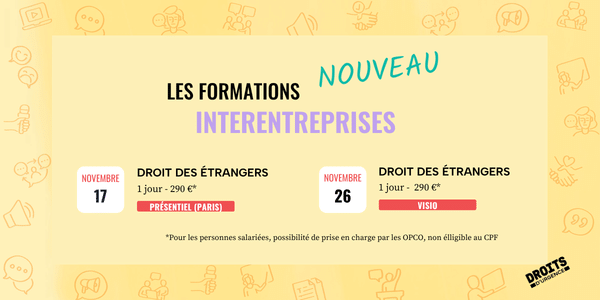 Formation interentreprise "l'essentiel du droit des étrangers"